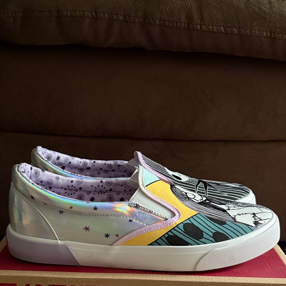 Nightmare Before Christmas Colorful Slip-On Sneakers